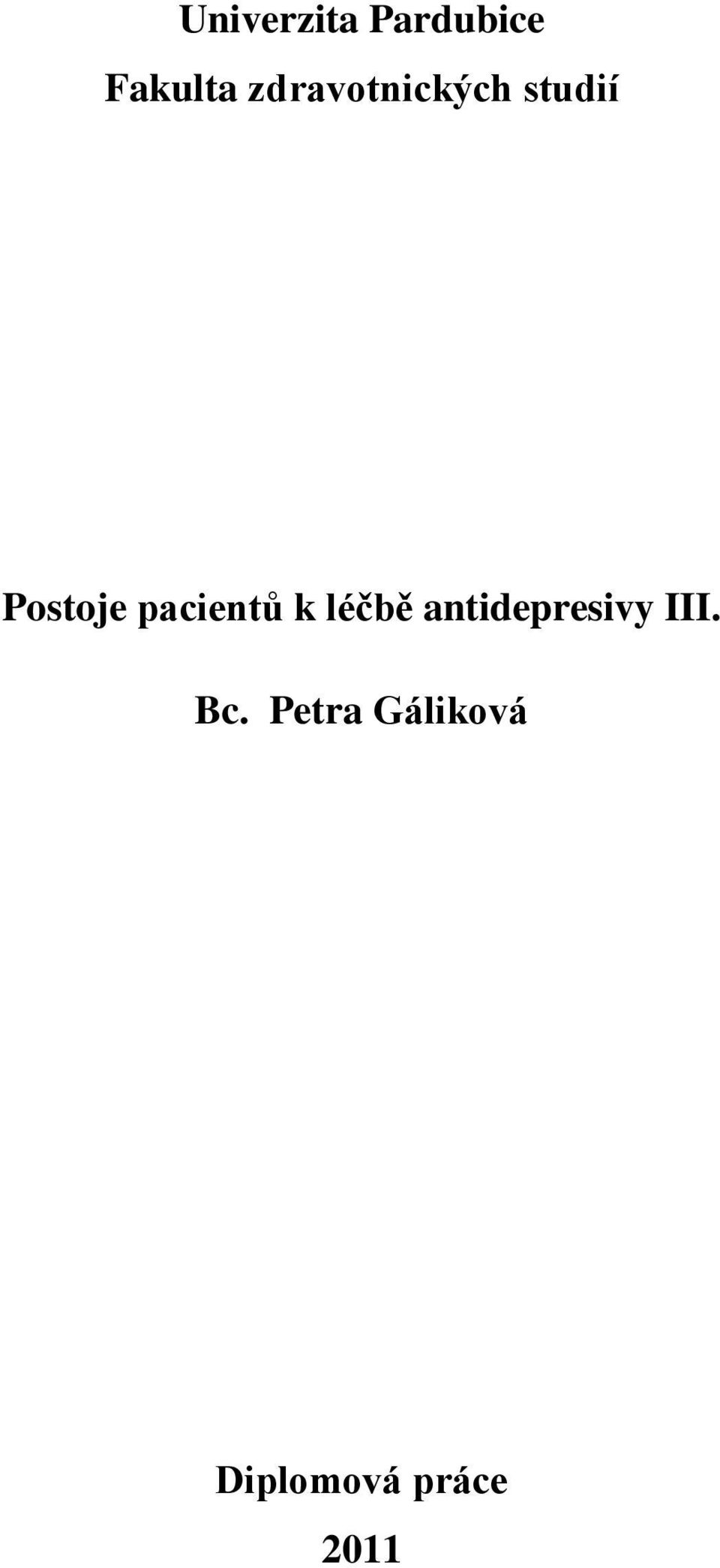 pacientů k léčbě antidepresivy