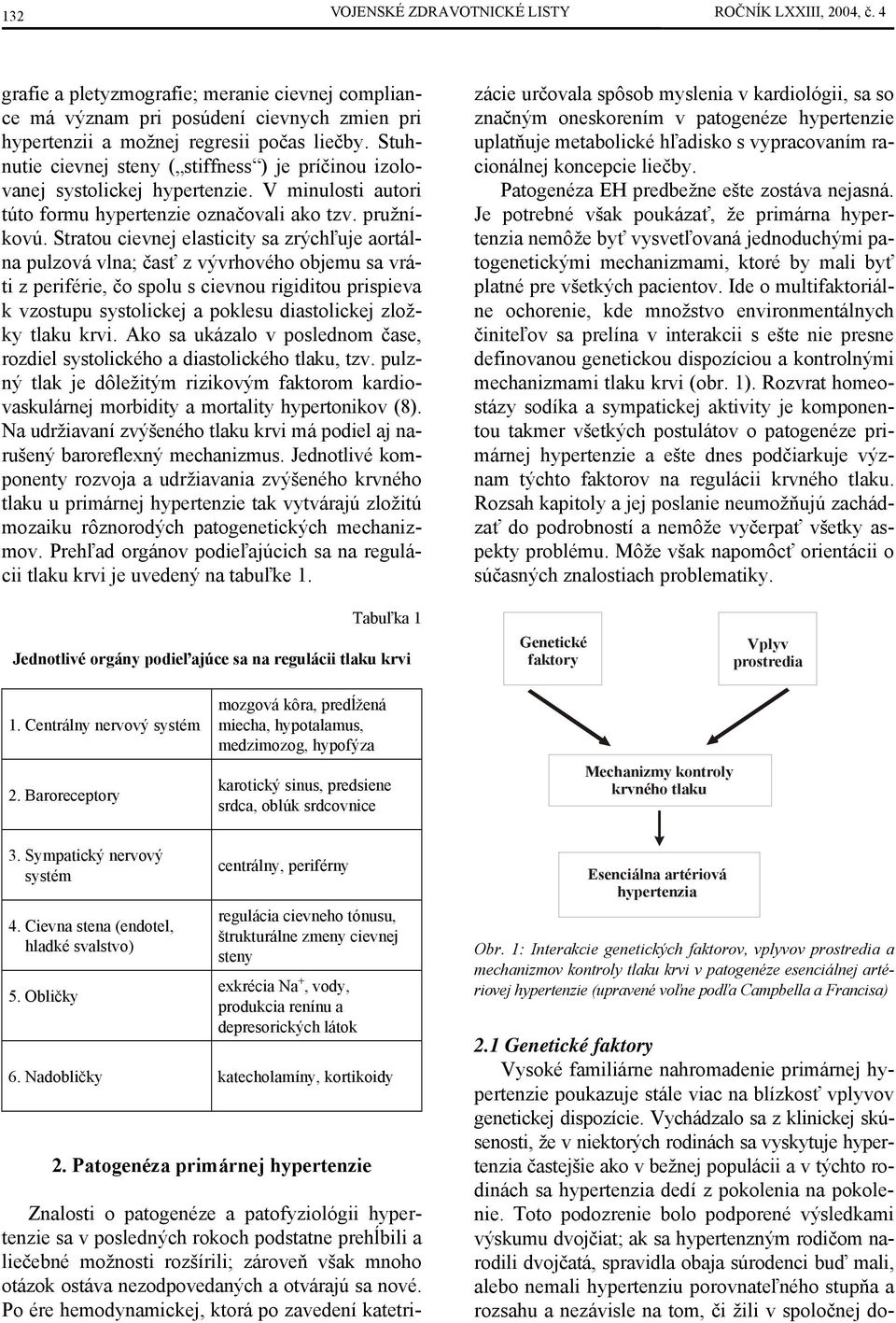 Stratou cievnej elasticity sa zrýchľuje aortálna pulzová vlna; časť z vývrhového objemu sa vráti z periférie, čo spolu s cievnou rigiditou prispieva k vzostupu systolickej a poklesu diastolickej