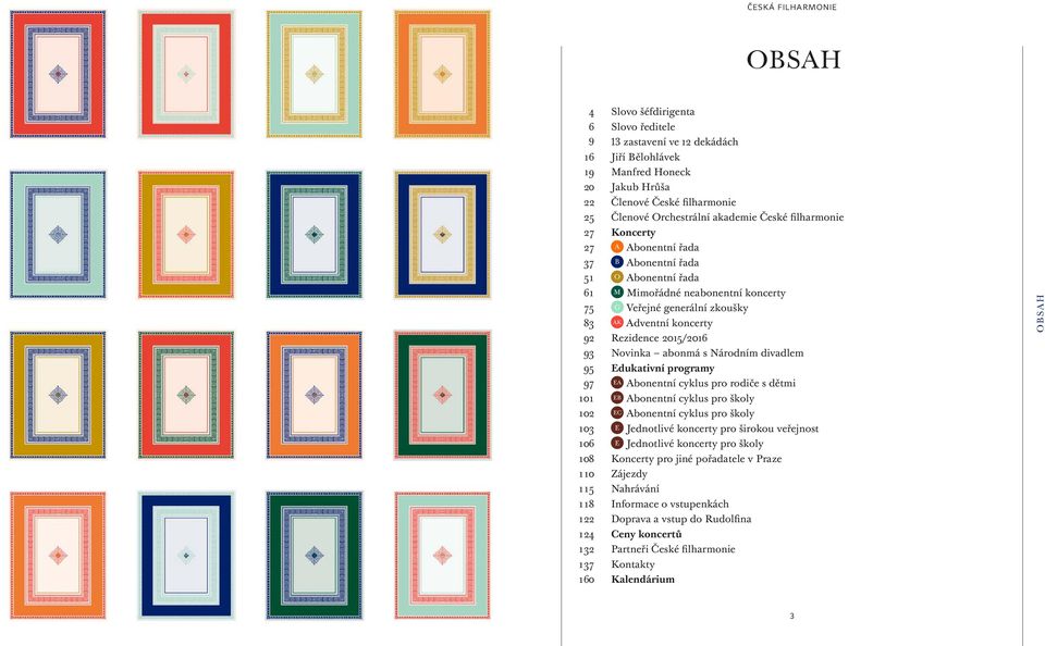Novinka abonmá s Národním divadlem 95 Edukativní programy 97 EA Abonentní cyklus pro rodiče s dětmi 0 EB Abonentní cyklus pro školy 02 EC Abonentní cyklus pro školy 03 E Jednotlivé koncerty pro