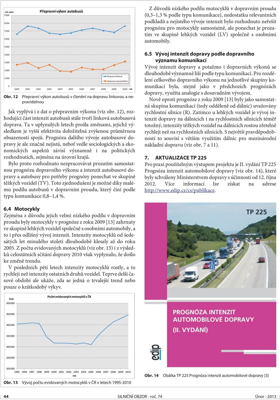 12 Pøepravní výkon autobusù v èlenìní na dopravu linkovou a nepravidelnou Jak vyplývá i z dat o pøepravním výkonu (viz obr.