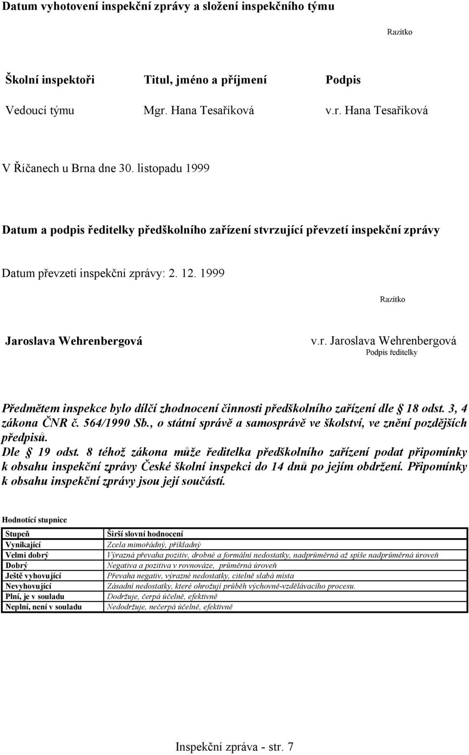 3, 4 zákona ČNR č. 564/1990 Sb., o státní správě a samosprávě ve školství, ve znění pozdějších předpisů. Dle 19 odst.