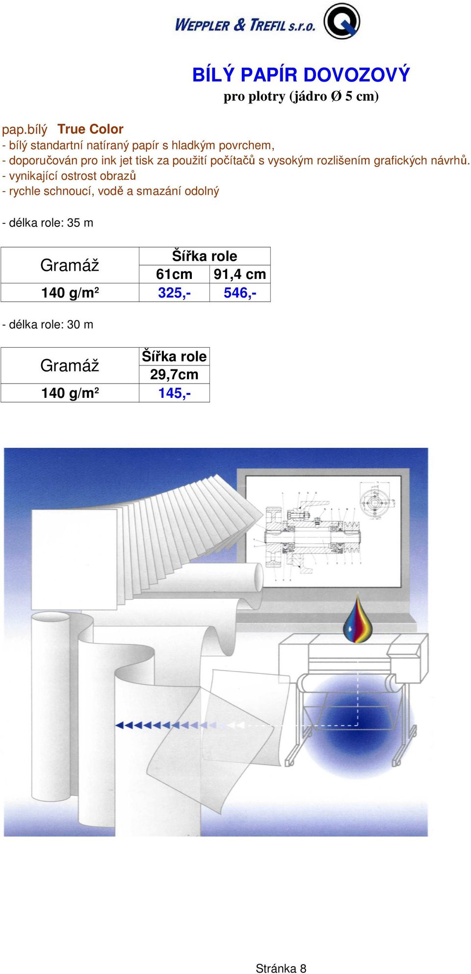 tisk za použití počítačů s vysokým rozlišením grafických návrhů.