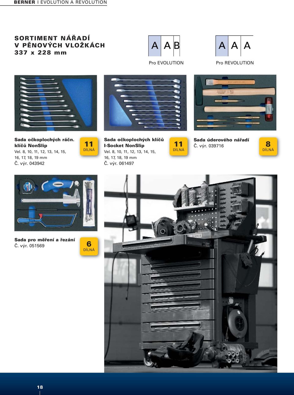 8, 10, 11, 12, 13, 14, 15, 11 Sada očkoplochých klíčů I-Socket NonSlip Vel.