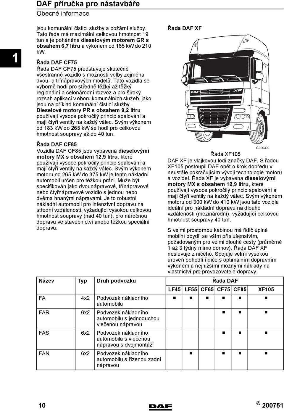 Řada DAF CF5 Řada DAF CF5 představuje skutečně všestranné vozidlo s možností volby zejména dvou- a třínápravových modelů.