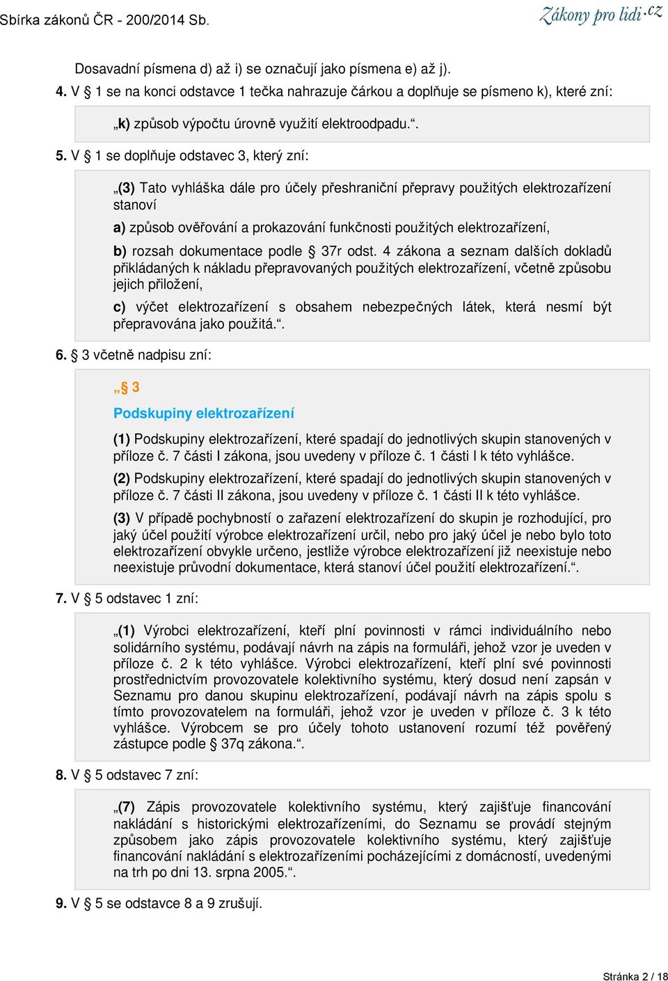 elektrozařízení, b) rozsah dokumentace podle 37r odst.