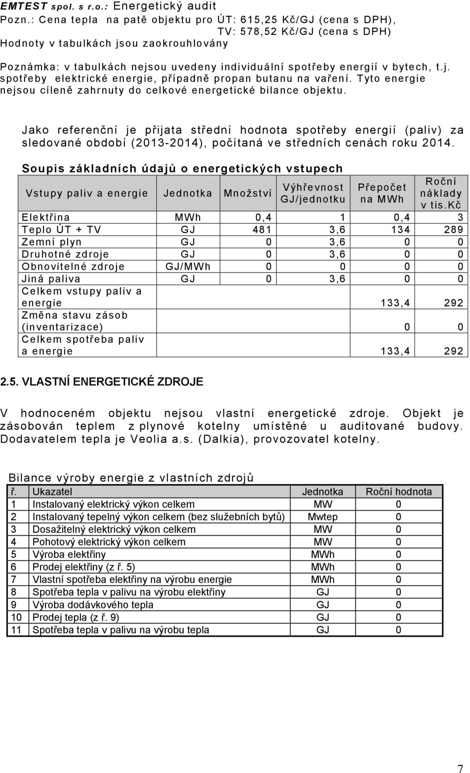 energií v bytech, t.j. spotřeby elektrické energie, případně propan butanu na vaření. Tyto energie nejsou cíleně zahrnuty do celkové energetické bilance objektu.