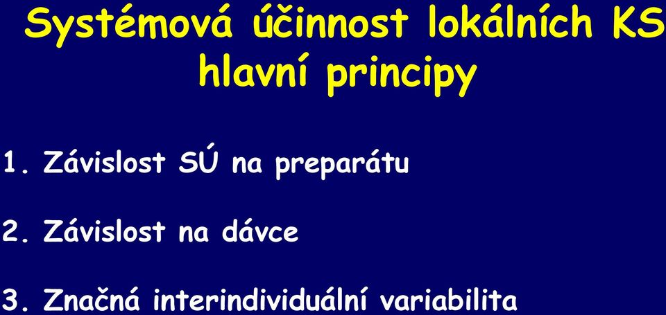 Závislost SÚ na preparátu 2.