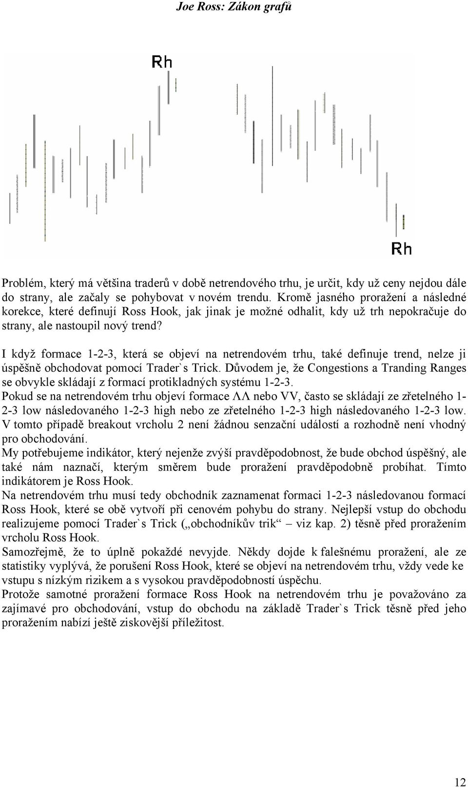 I když formace 1-2-3, která se objeví na netrendovém trhu, také definuje trend, nelze ji úspěšně obchodovat pomocí Trader`s Trick.