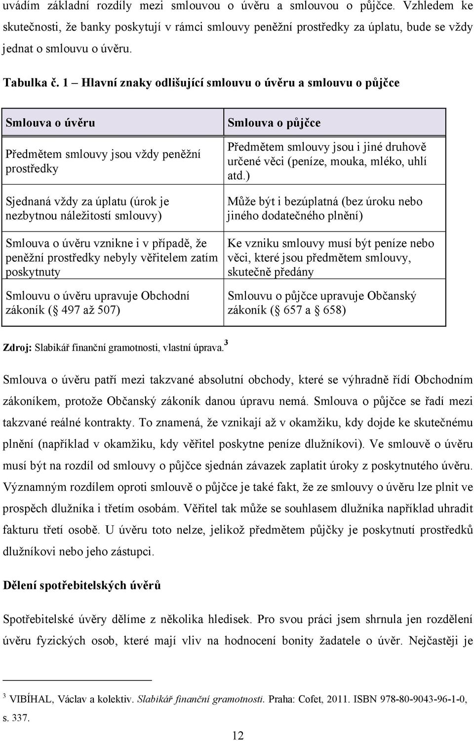 1 Hlavní znaky odlišující smlouvu o úvěru a smlouvu o půjčce Smlouva o úvěru Předmětem smlouvy jsou vždy peněžní prostředky Sjednaná vždy za úplatu (úrok je nezbytnou náležitostí smlouvy) Smlouva o