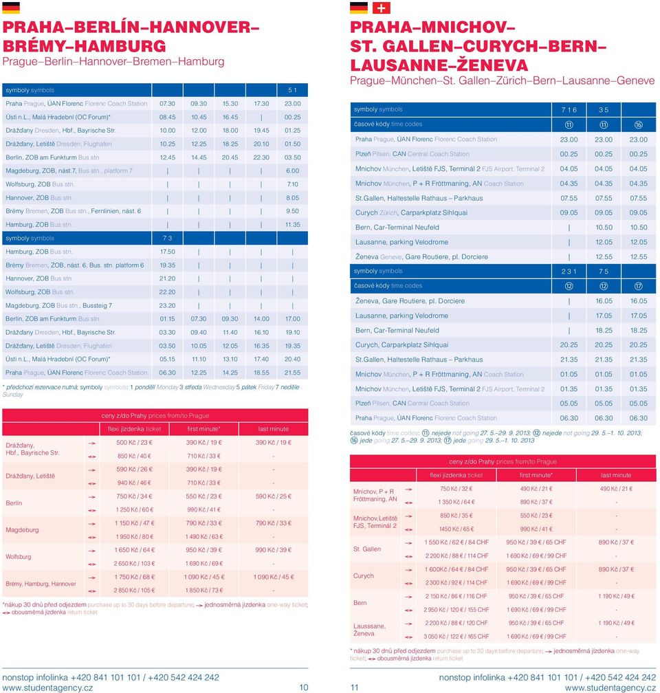 45 20.45 22.30 03.50 Magdeburg, ZOB, nást.7, Bus stn., platform 7 6.00 Wolfsburg, ZOB Bus stn. 7.10 Hannover, ZOB Bus stn. 8.05 Brémy Bremen, ZOB Bus stn., Fernlinien, nást. 6 9.