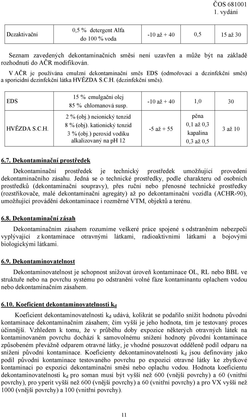 2 % (obj.) neionický tenzid 8 % (obj). kationický tenzid 3 % (obj.) peroxid vodíku alkalizovaný na ph 12-10 až + 40 1,0 30-5 až + 55 pěna 0,1 až 0,3 kapalina 0,3 až 0,5 3 až 10 6.7.