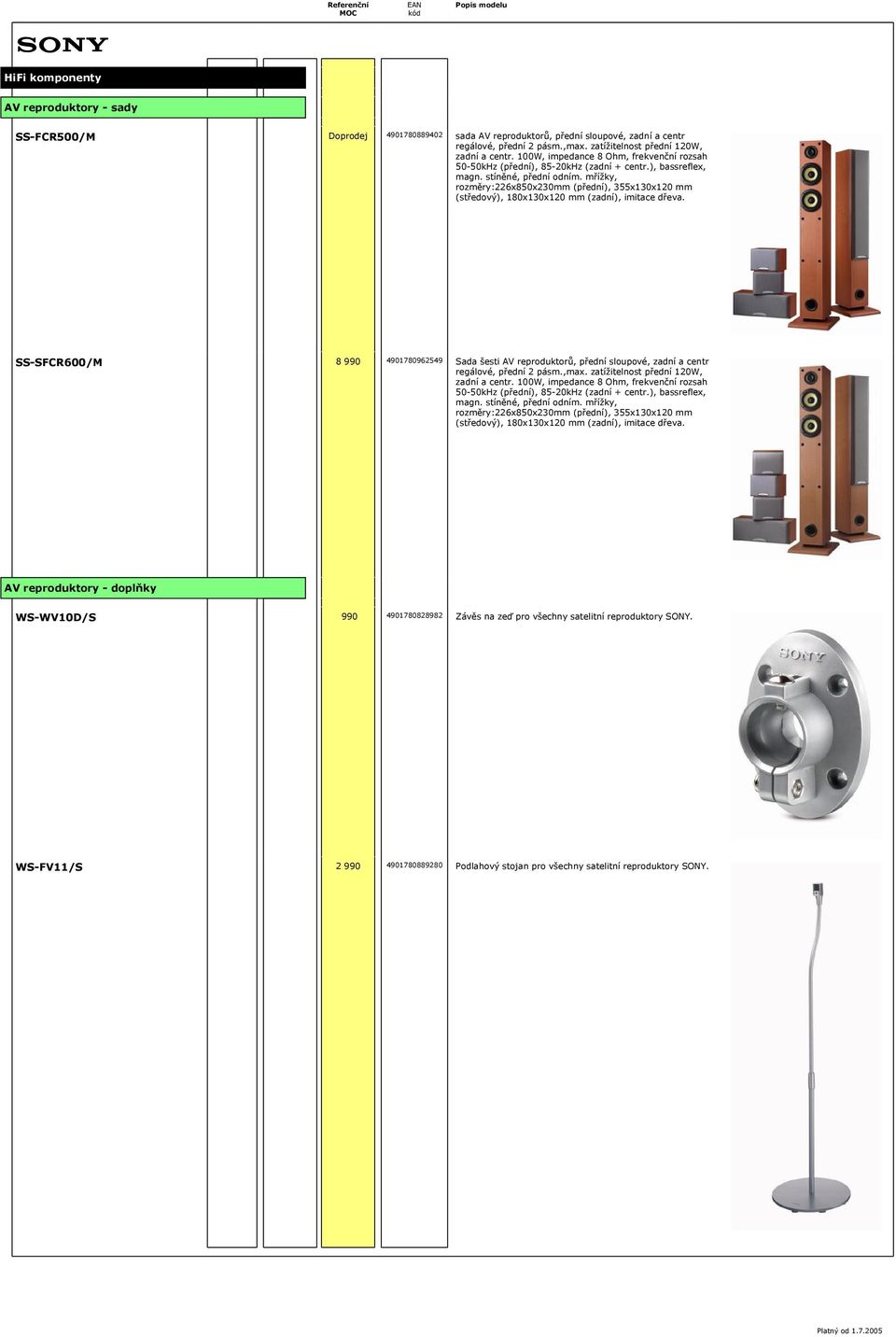 mřížky, rozměry:226x850x230mm (přední), 355x130x120 mm (tředový), 180x130x120 mm (zadní), imitace dřeva.