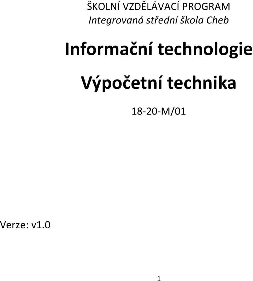 Informační technologie