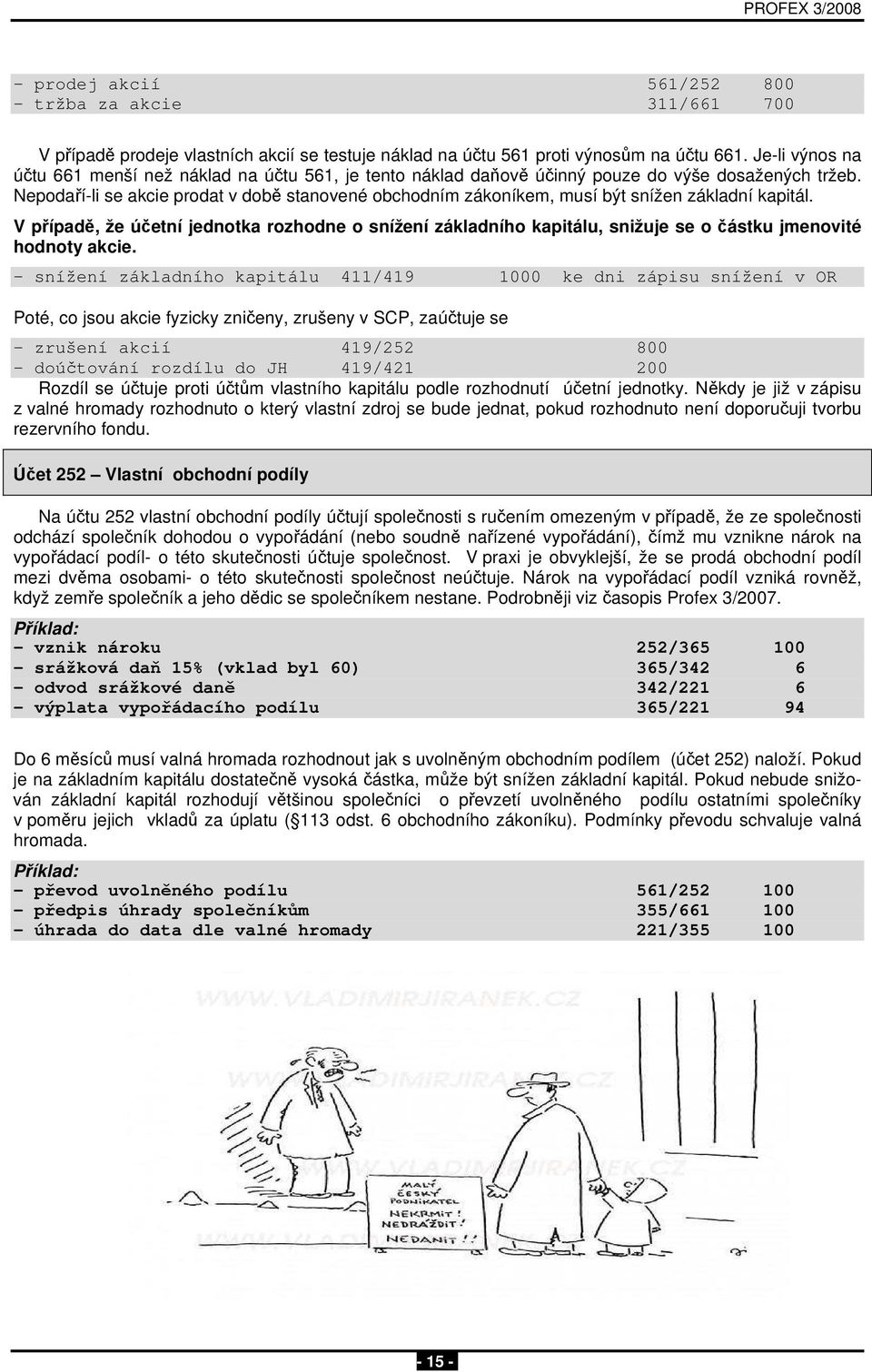 Nepodaří-li se akcie prodat v době stanovené obchodním zákoníkem, musí být snížen základní kapitál.