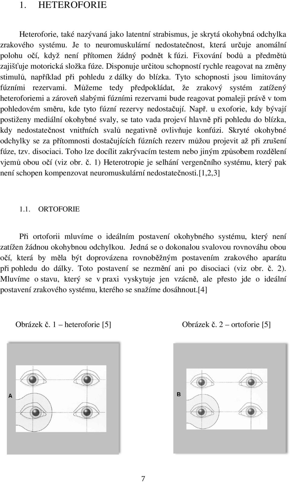 Disponuje určitou schopností rychle reagovat na změny stimulů, například při ř pohledu z dálky do blízka. Tyto schopnosti jsou limitovány fúzními rezervami.