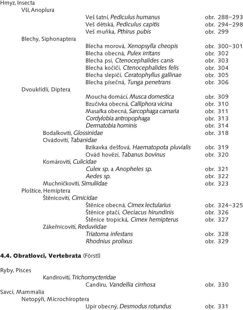 Bzučivka obecná, Calliphora vicina Masařka obecná, Sarcophaga carnaria Cordylobia antropophaga Dermatobia hominis Bodalkovití, Glossinidae Ovádovití, Tabanidae Bzikavka deš ová, Haematopota pluvialis