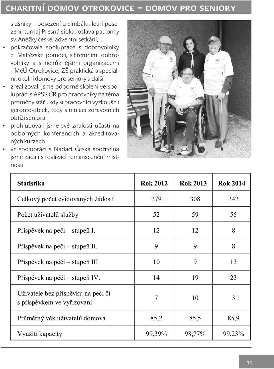 domovy pro seniory a další zrealizovali jsme odborné školení ve spolupráci s APSS ČR pro pracovníky na téma proměny stáří, kdy si pracovníci vyzkoušeli geronto-oblek, tedy simulaci zdravotních obtíží