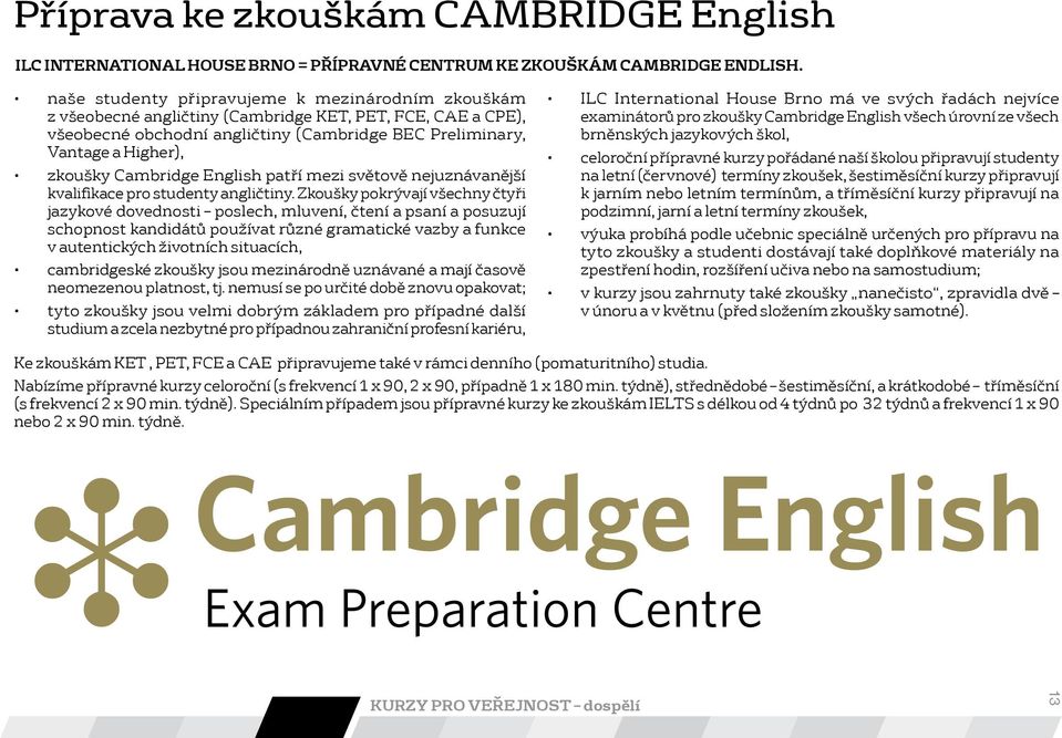 Cambridge English patří mezi světově nejuznávanější kvalifikace pro studenty angličtiny.