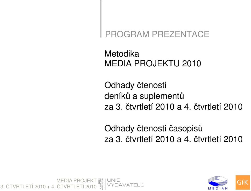 čtvrtletí 2010 a 4.