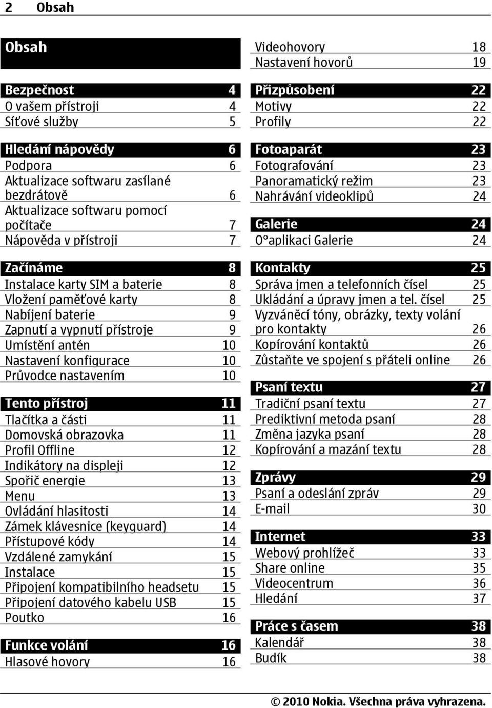 11 Tlačítka a části 11 Domovská obrazovka 11 Profil Offline 12 Indikátory na displeji 12 Spořič energie 13 Menu 13 Ovládání hlasitosti 14 Zámek klávesnice (keyguard) 14 Přístupové kódy 14 Vzdálené