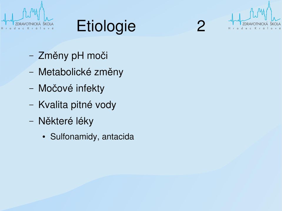 infekty Kvalita pitné vody