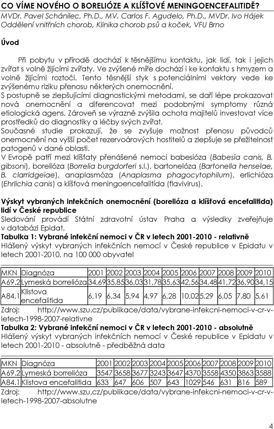 Ve zvýšené míře dochází i ke kontaktu s hmyzem a volně ţijícími roztoči. Tento těsnější styk s potenciálními vektory vede ke zvýšenému riziku přenosu některých onemocnění.