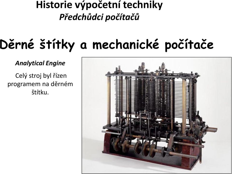 Engine Celý stroj byl