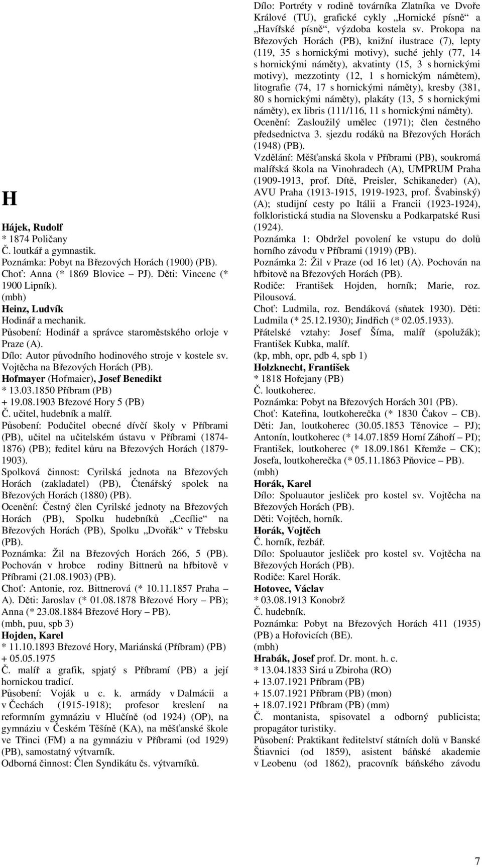 1850 Příbram (PB) + 19.08.1903 Březové Hory 5 (PB) Č. učitel, hudebník a malíř.