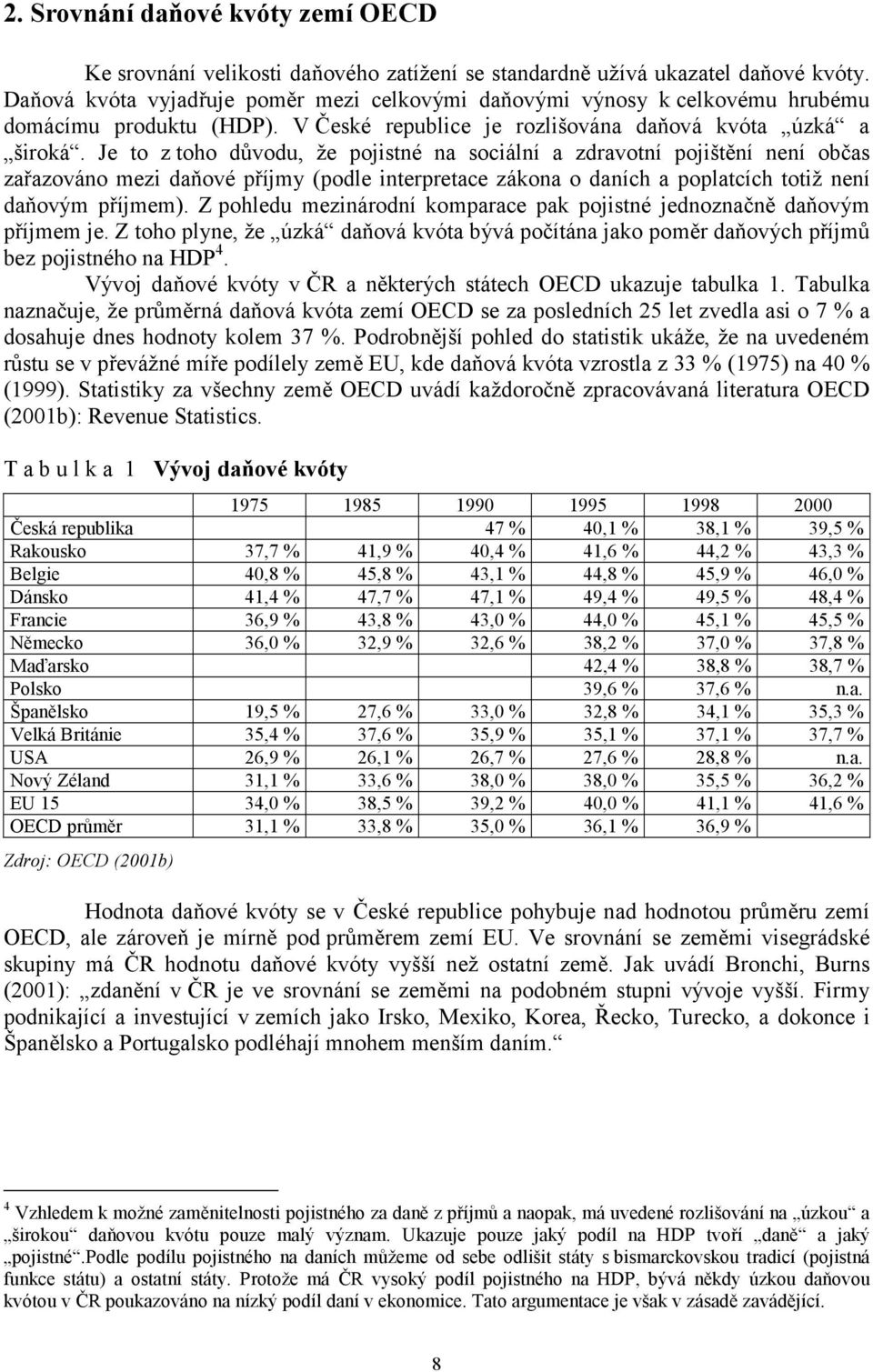 Je to z toho důvodu, že pojistné na sociální a zdravotní pojištění není občas zařazováno mezi daňové příjmy (podle interpretace zákona o daních a poplatcích totiž není daňovým příjmem).