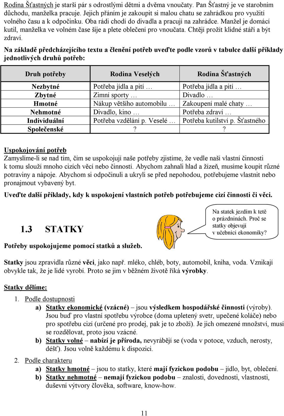 Manžel je domácí kutil, manželka ve volném čase šije a plete oblečení pro vnoučata. Chtějí prožít klidné stáří a být zdraví.