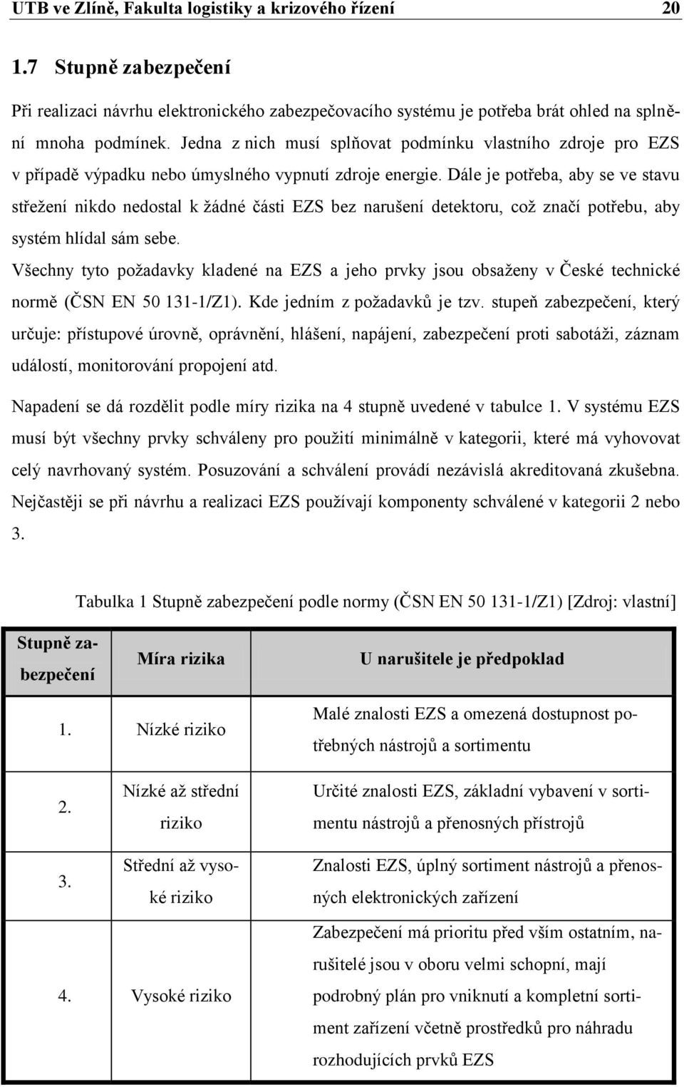 Dále je potřeba, aby se ve stavu střežení nikdo nedostal k žádné části EZS bez narušení detektoru, což značí potřebu, aby systém hlídal sám sebe.