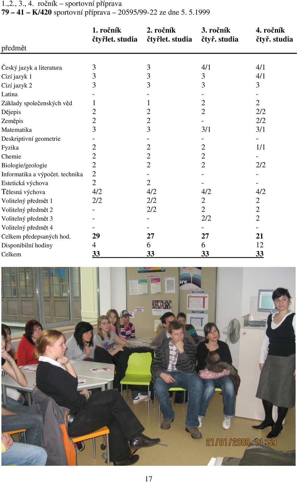 studia čtyř.