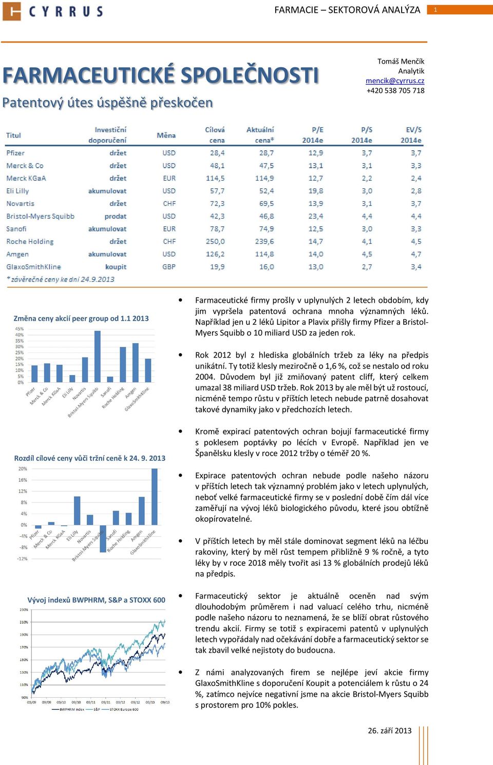 Například jen u 2 léků Lipitor a Plavix přišly firmy Pfizer a Bristol- Myers Squibb o 10 miliard USD za jeden rok. Rok 2012 byl z hlediska globálních tržeb za léky na předpis unikátní.