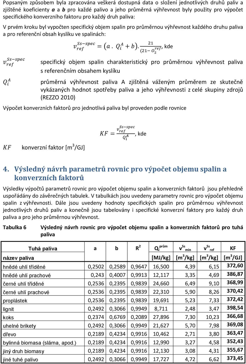 spec v ref Q i A spec = (a. Q A i + b).