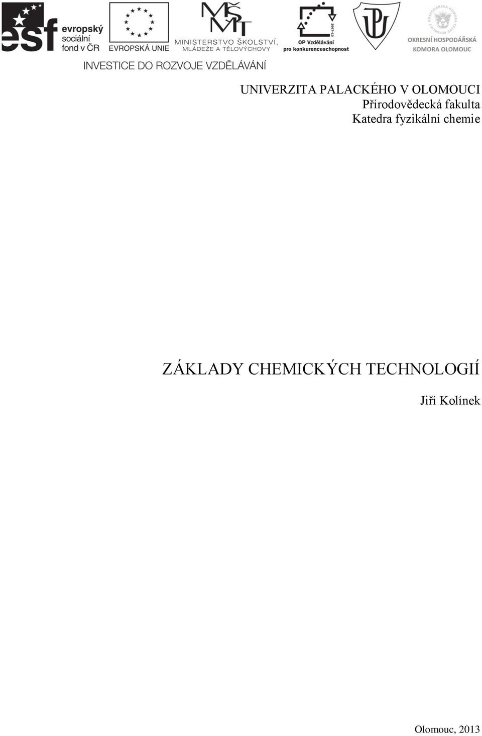 fyzikální chemie ZÁKLADY