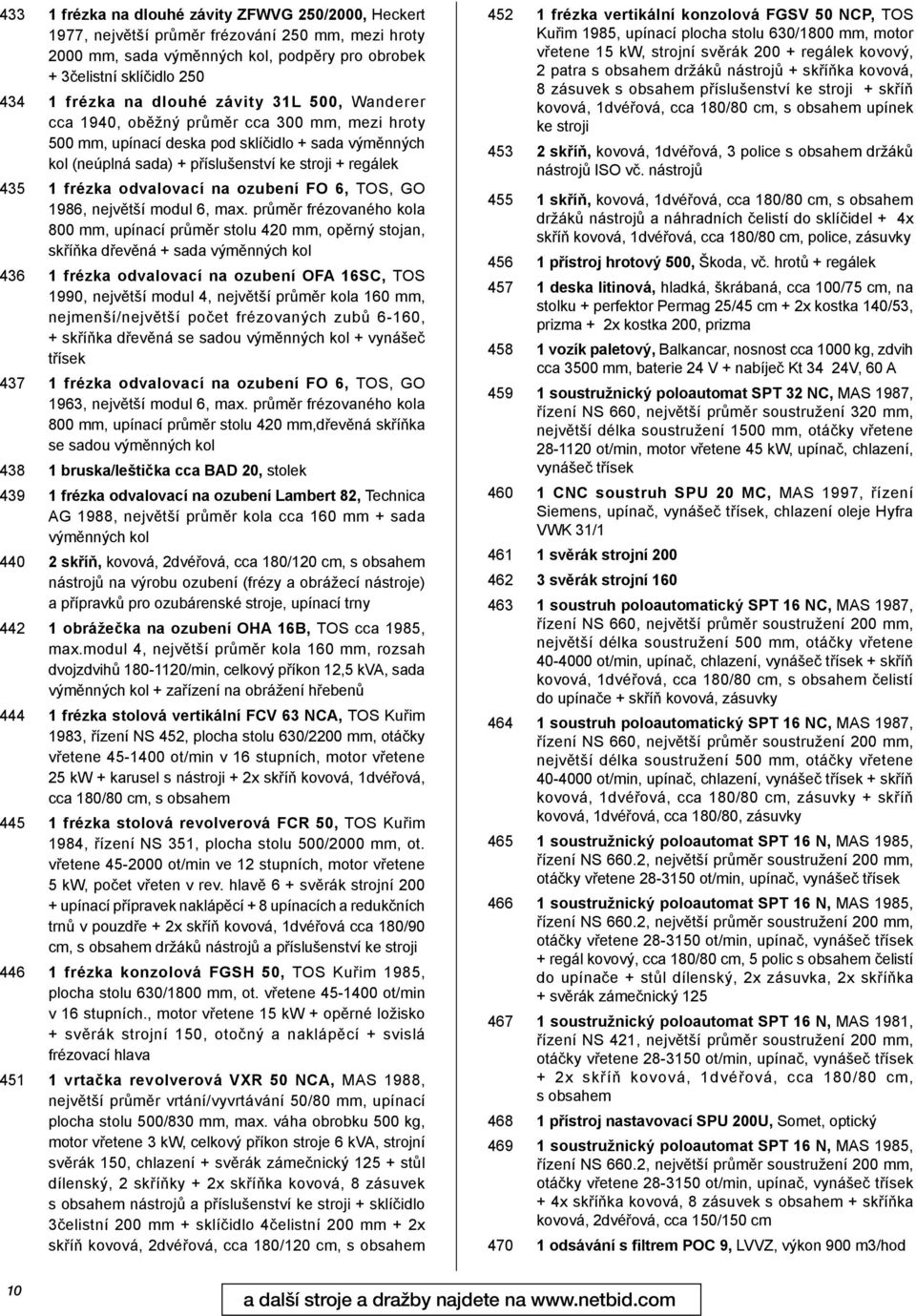 odvalovací na ozubení FO 6, TOS, GO 1986, největší modul 6, max.