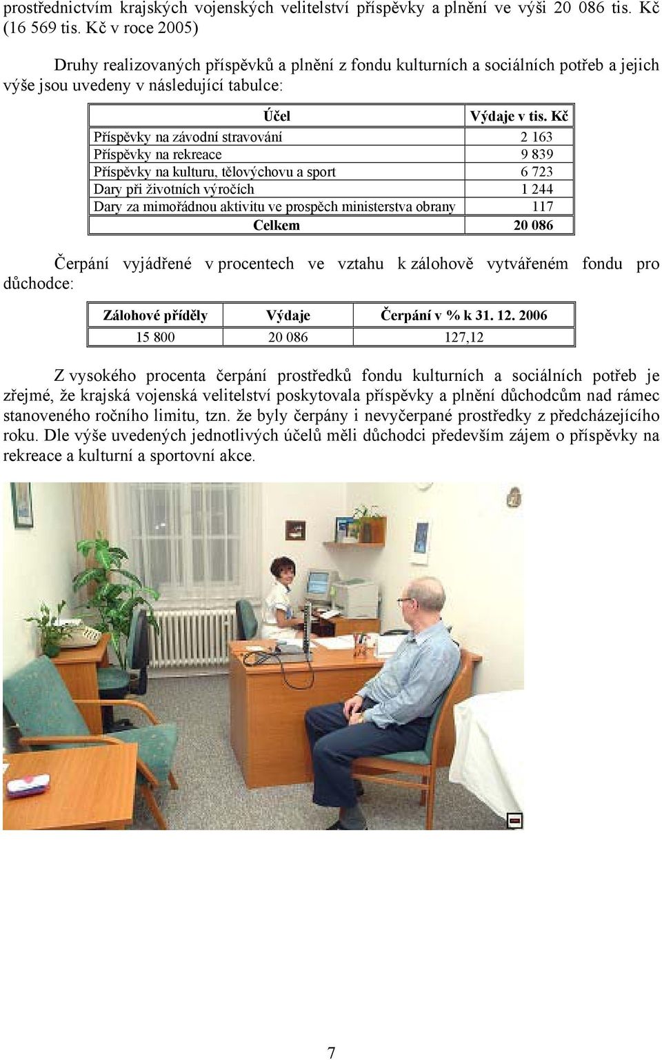 Kč Příspěvky na závodní stravování 2 163 Příspěvky na rekreace 9 839 Příspěvky na kulturu, tělovýchovu a sport 6 723 Dary při životních výročích 1 244 Dary za mimořádnou aktivitu ve prospěch