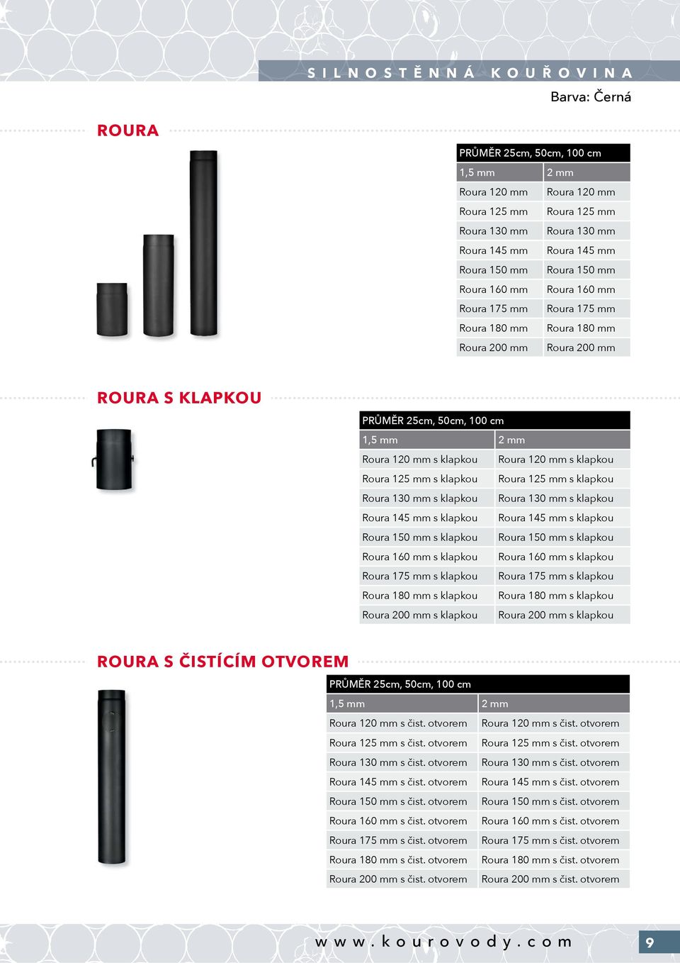 125 mm s klapkou Roura 125 mm s klapkou Roura 130 mm s klapkou Roura 130 mm s klapkou Roura 145 mm s klapkou Roura 145 mm s klapkou Roura 150 mm s klapkou Roura 150 mm s klapkou Roura 160 mm s