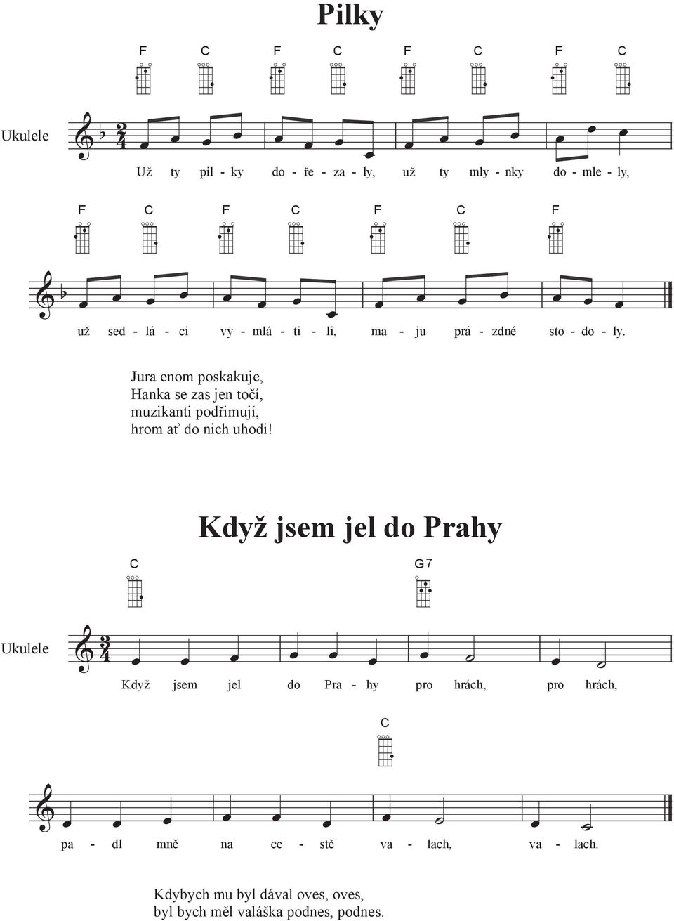 Jura enom poskakuje, Hanka se zas jen točí, muzikanti podřimují, hrom ať do nich uhodi!