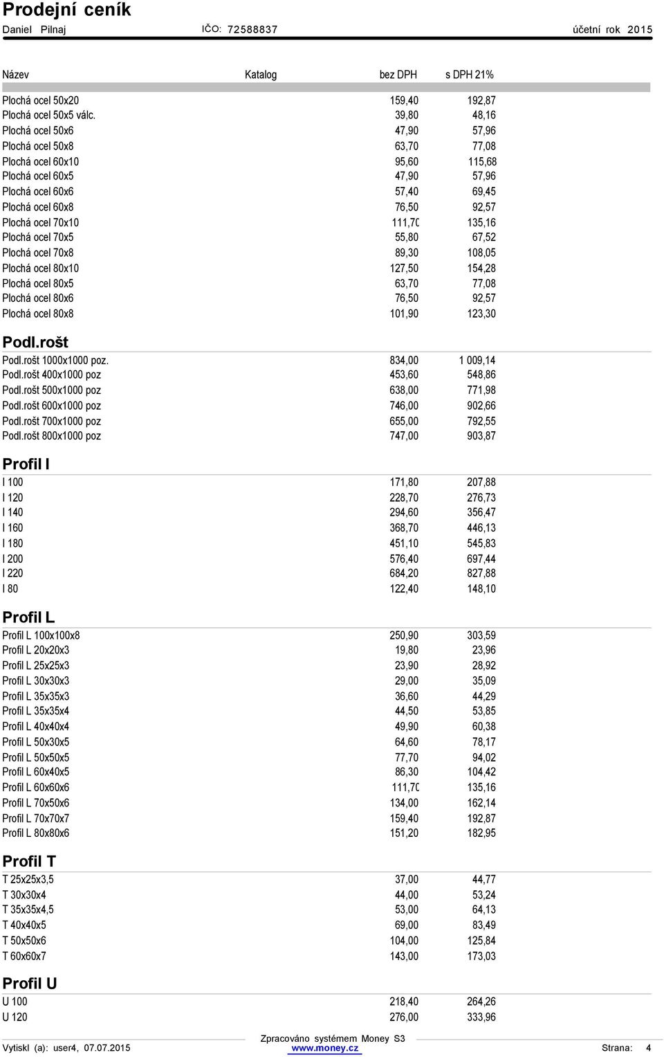 70x10 111,70 135,16 Plochá ocel 70x5 55,80 67,52 Plochá ocel 70x8 89,30 108,05 Plochá ocel 80x10 127,50 154,28 Plochá ocel 80x5 63,70 77,08 Plochá ocel 80x6 76,50 92,57 Plochá ocel 80x8 101,90 123,30