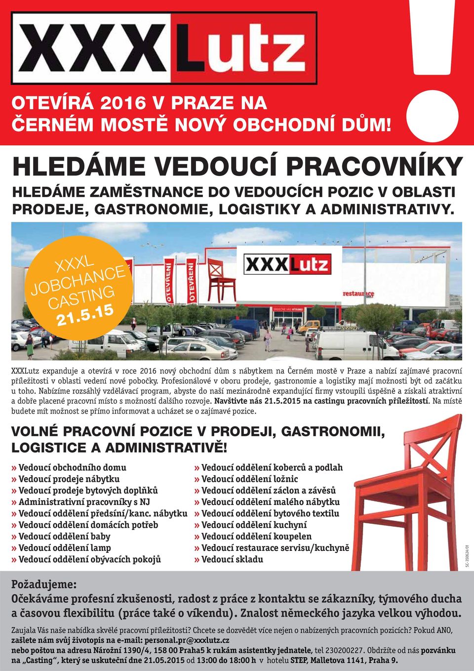 Profesionálové v oboru prodeje, gastronomie a logistiky mají možnosti být od začátku u toho.