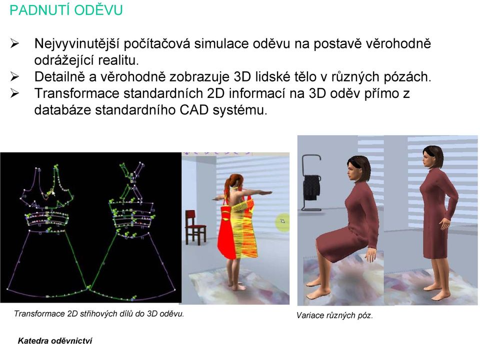 Detailně a věrohodně zobrazuje 3D lidské tělo v různých pózách.