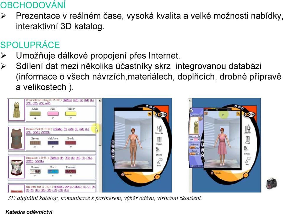 Sdílení dat mezi několika účastníky skrz integrovanou databázi (informace o všech