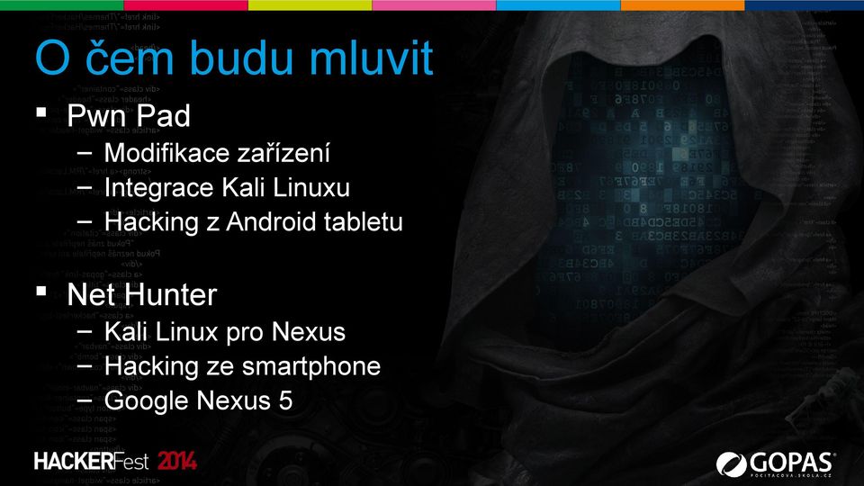 Android tabletu Net Hunter Kali Linux