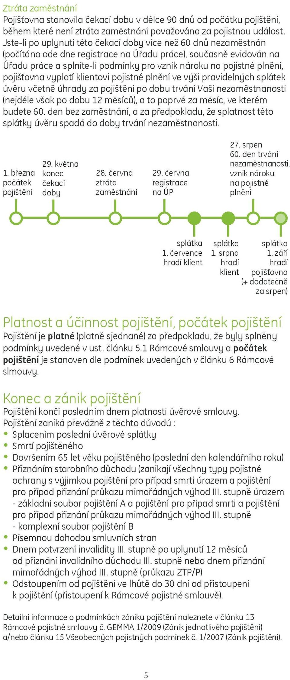 plnění, pojišťovna vyplatí klientovi pojistné plnění ve výši pravidelných splátek úvěru včetně úhrady za pojištění po dobu trvání Vaší nezaměstnanosti (nejdéle však po dobu 12 měsíců), a to poprvé za