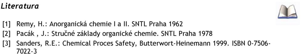 : Stručné základy organické chemie.