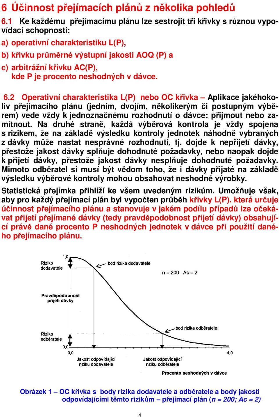 kde P je procento neshodných v dávce. 6.