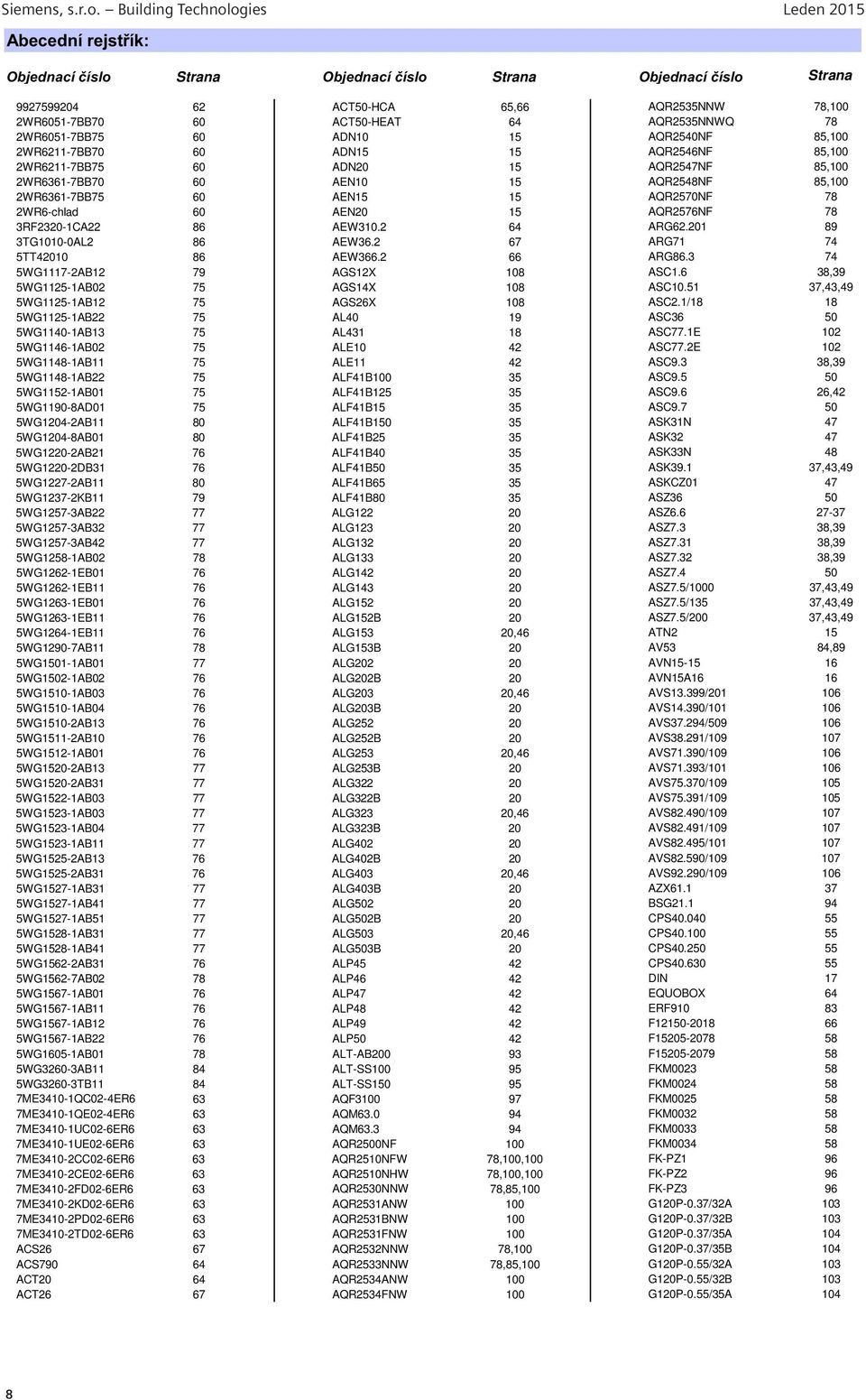 2WR6211-7BB70 60 ADN15 15 AQR2546NF 85,100 2WR6211-7BB75 60 ADN20 15 AQR2547NF 85,100 2WR6361-7BB70 60 AEN10 15 AQR2548NF 85,100 2WR6361-7BB75 60 AEN15 15 AQR2570NF 78 2WR6-chlad 60 AEN20 15