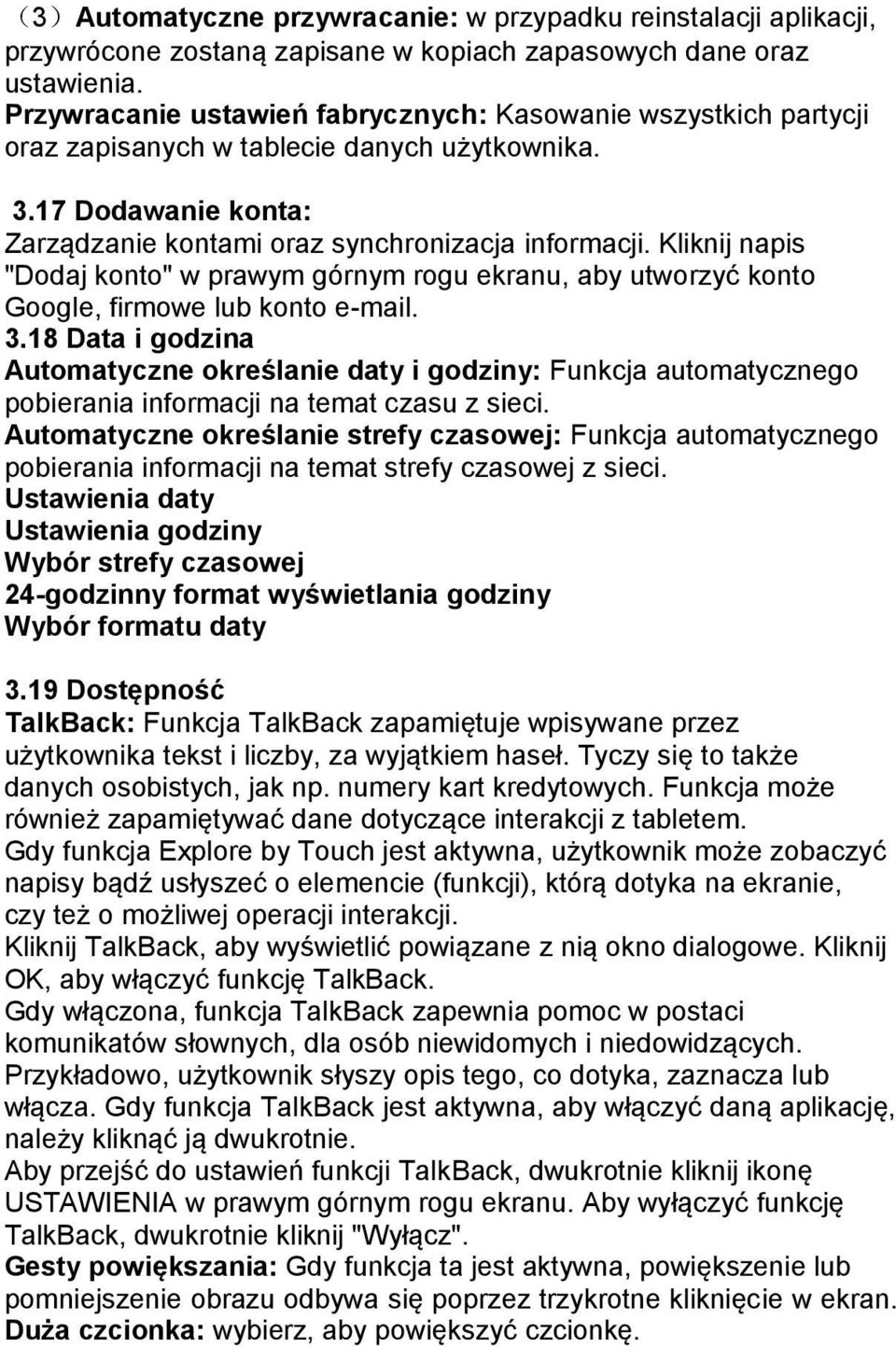 Kliknij napis "Dodaj konto" w prawym górnym rogu ekranu, aby utworzyć konto Google, firmowe lub konto e-mail. 3.