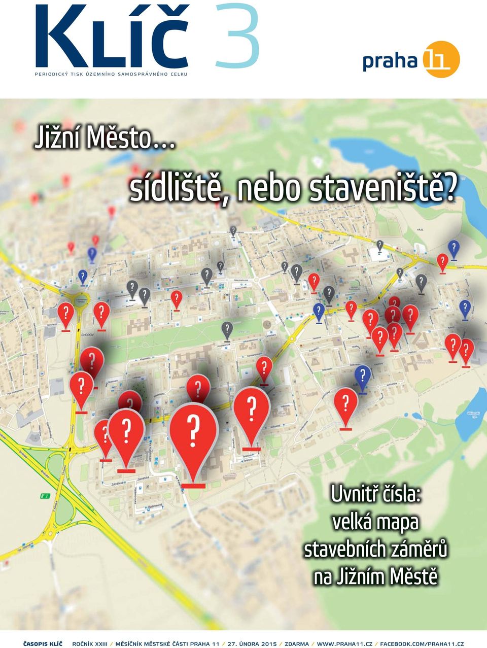 Uvnitř čísla: velká mapa stavebních záměrů na Jižním Městě Časopis